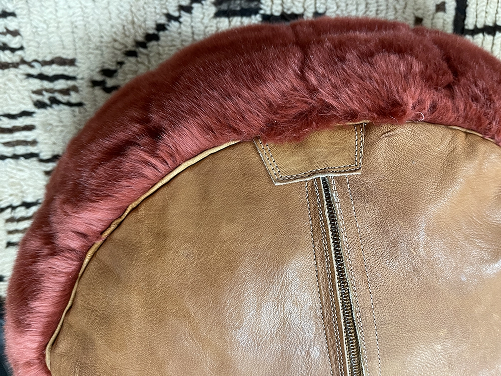 Moroccan ottoman pouf - Cherry Souk