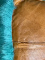 Moroccan ottoman pouf - Green Tea