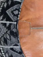 Moroccan ottoman pouf - Licorice Lullaby