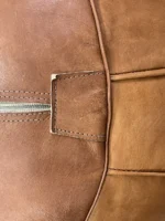 Moroccan ottoman pouf - Maple Mist