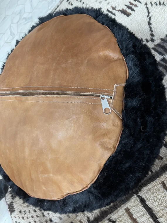 Moroccan ottoman pouf - Midnight Medina