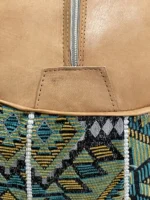 Moroccan ottoman pouf - Minty Fresh