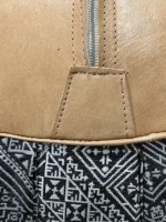 Moroccan ottoman pouf - Night and Day