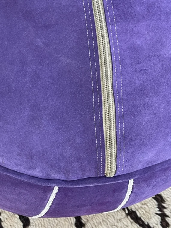 Moroccan ottoman pouf - Purple Palace