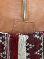 Moroccan ottoman pouf - Red Velvet Rapture