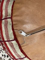 Moroccan ottoman pouf - Round  Bazaar