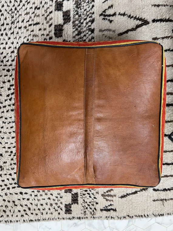 Moroccan ottoman pouf - Spice Square Seat