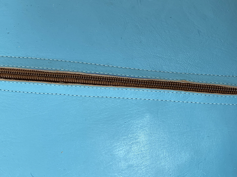 Moroccan ottoman pouf - Steel Blue Serenity