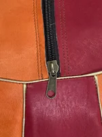 Moroccan ottoman pouf - Tangerine Touch