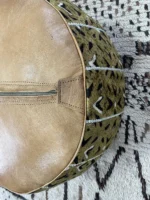 Moroccan ottoman pouf - Cinnamon Chill