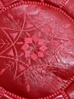 Moroccan ottoman pouf - Rustic Romance