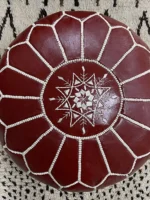 Moroccan ottoman pouf - Cinnamon Sensation