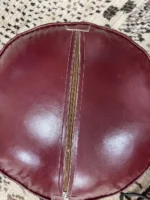 Moroccan ottoman pouf - Garnet Glory