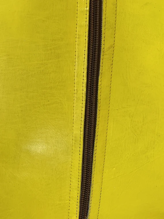 Moroccan ottoman pouf - Banana Glow