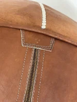 Moroccan ottoman pouf - Brown Berber