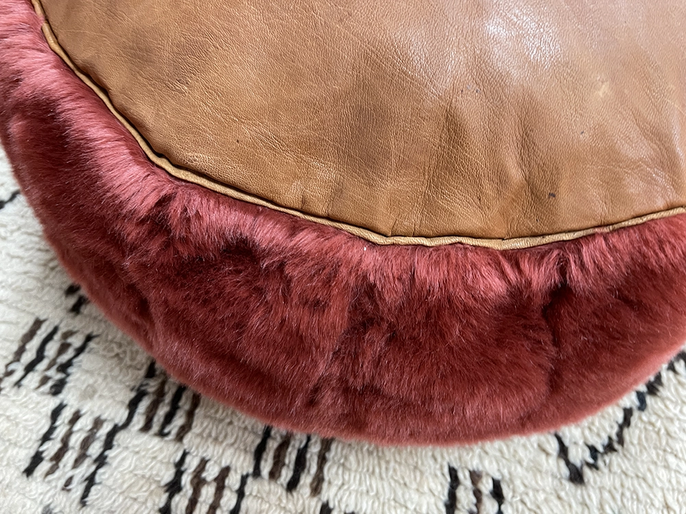 Moroccan ottoman pouf - Cherry Souk