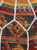 Moroccan ottoman pouf - Cinnamon Casbah