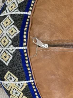 Moroccan ottoman pouf - Navy Nights