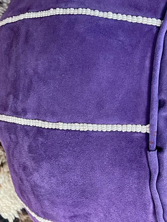 Moroccan ottoman pouf - Purple Palace