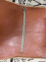 Moroccan ottoman pouf - Tannery Tuft