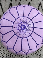 Moroccan ottoman pouf - Pink Glamour