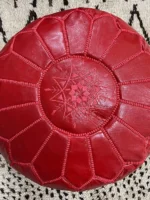 Moroccan ottoman pouf - Rustic Romance