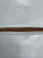 Moroccan ottoman pouf - Shadow Silver