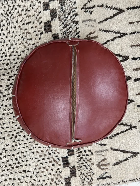 Moroccan ottoman pouf - Cinnamon Sensation