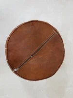 Moroccan ottoman pouf - Brown Berber