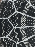 Moroccan ottoman pouf - Charcoal Premium