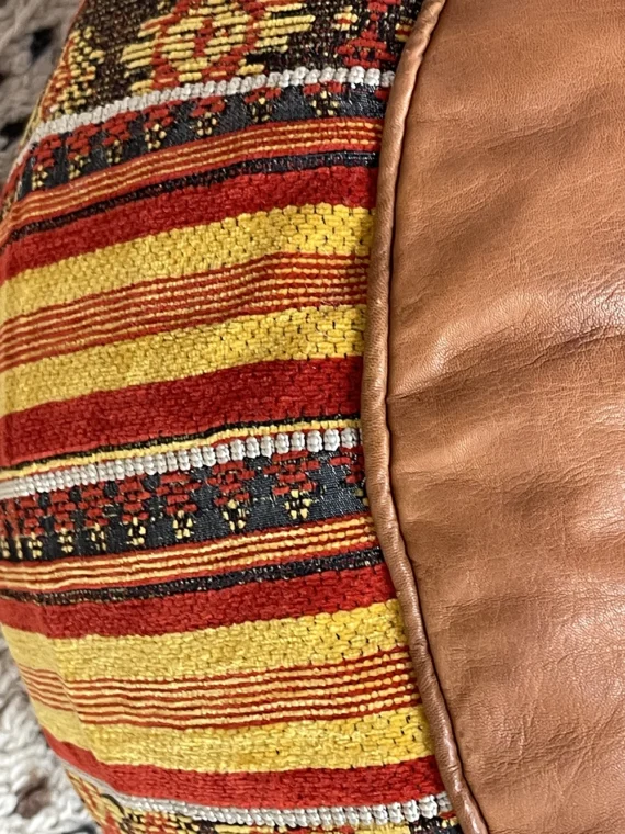 Moroccan ottoman pouf - Colored Moropouf