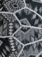 Moroccan ottoman pouf - Licorice Lullaby