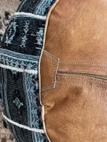 Moroccan ottoman pouf - Majestic Oasis