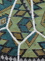 Moroccan ottoman pouf - Minty Fresh