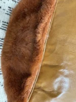 Moroccan ottoman pouf - Mocha Oasis