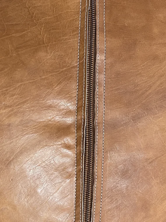 Moroccan ottoman pouf - Navy Nights