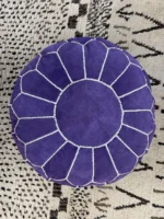 Moroccan ottoman pouf - Purple Palace