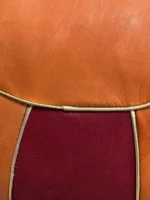 Moroccan ottoman pouf - Tangerine Touch