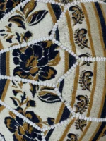 Moroccan ottoman pouf - Winter Wonderland