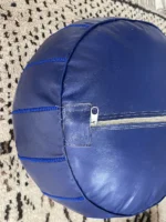 Moroccan ottoman pouf - Navy Horizon