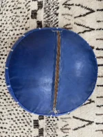 Moroccan ottoman pouf - Powder Blue Paradise