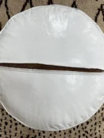 Moroccan ottoman pouf - Snowy Summit