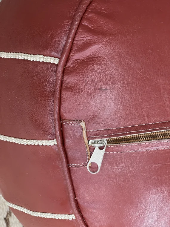 Moroccan ottoman pouf - Cinnamon Sensation