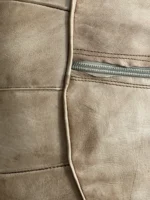 Moroccan ottoman pouf - Caramel Vanilla