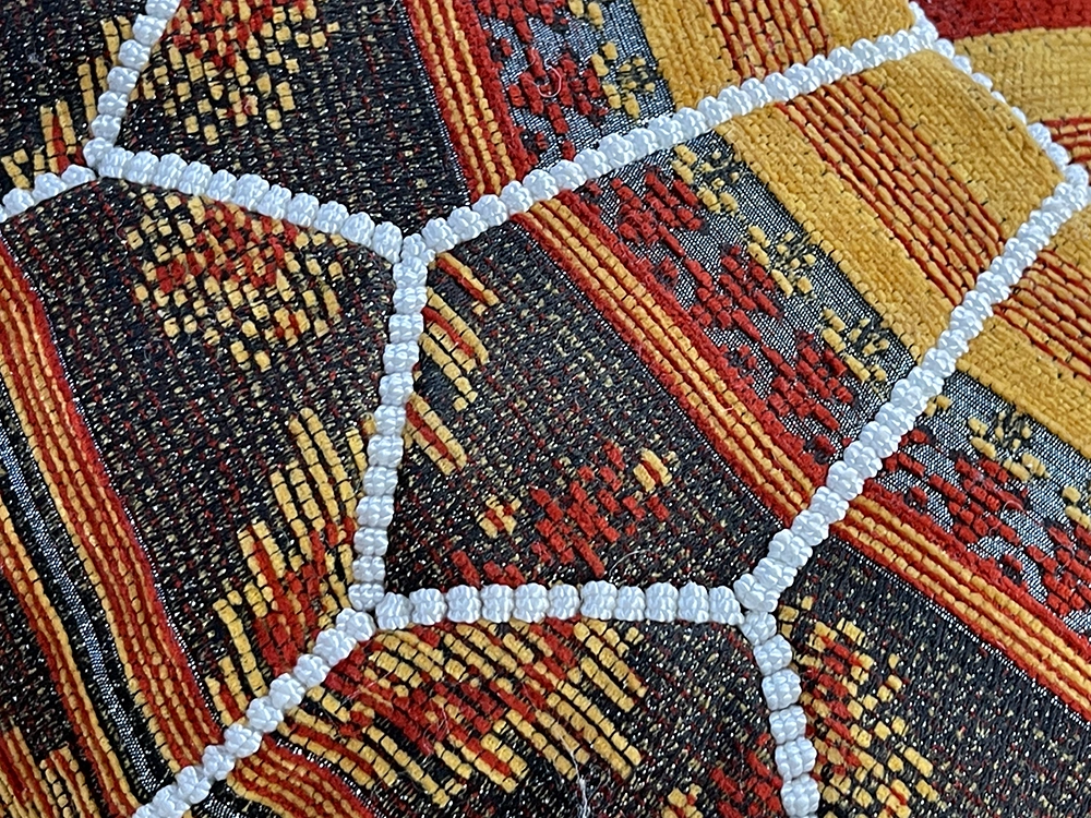 Moroccan ottoman pouf - Cinnamon Casbah