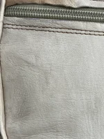 Moroccan ottoman pouf - Silvery Pearl