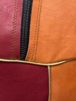 Moroccan ottoman pouf - Tangerine Touch