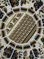 Moroccan ottoman pouf - Winter Wonderland