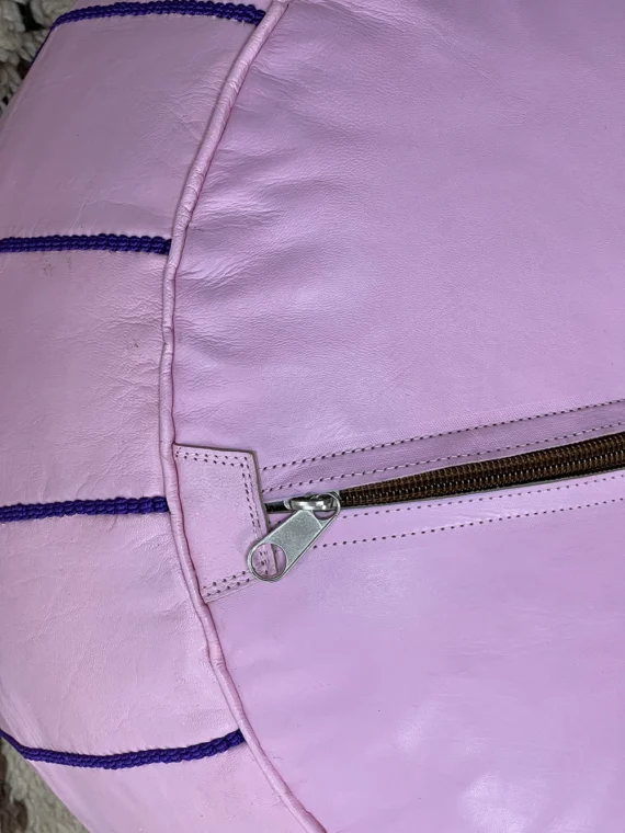 Moroccan ottoman pouf - Pink Glamour