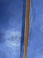 Moroccan ottoman pouf - Powder Blue Paradise